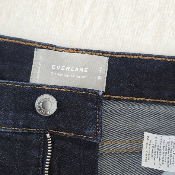 Everlane The High Rise Skinny Ankle Jean, Size 26 - Picture 9 of 10